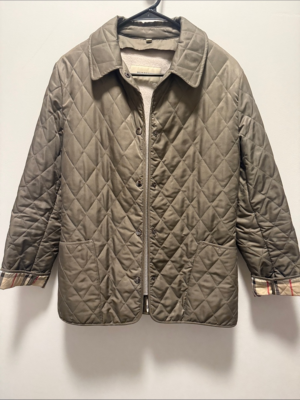 Burberry quilted jacket with removable fleece vest
